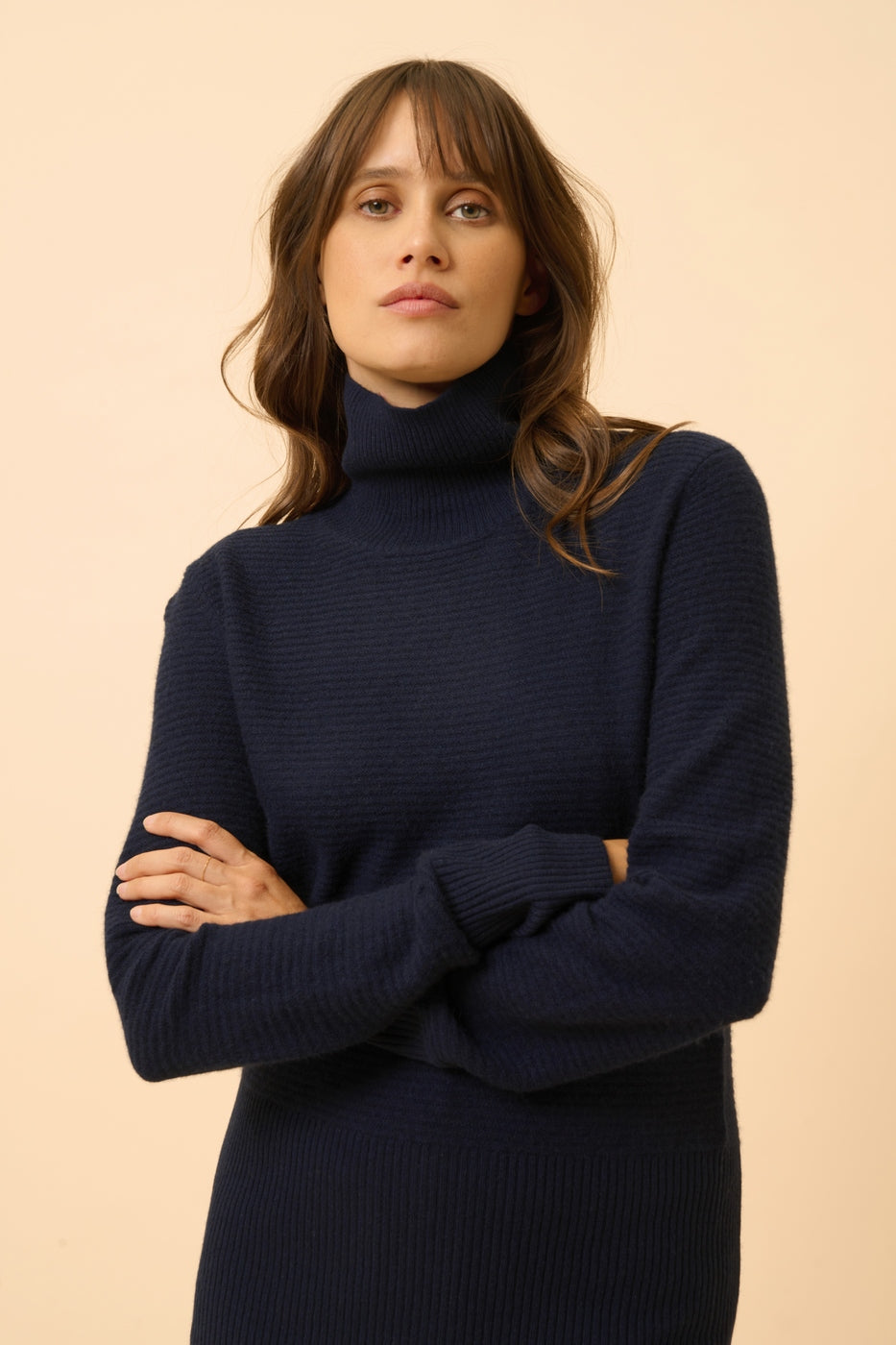 Pull Col Roulé - Udny - Navy