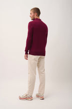 Trucker Sweater - Bradley - Burgundy