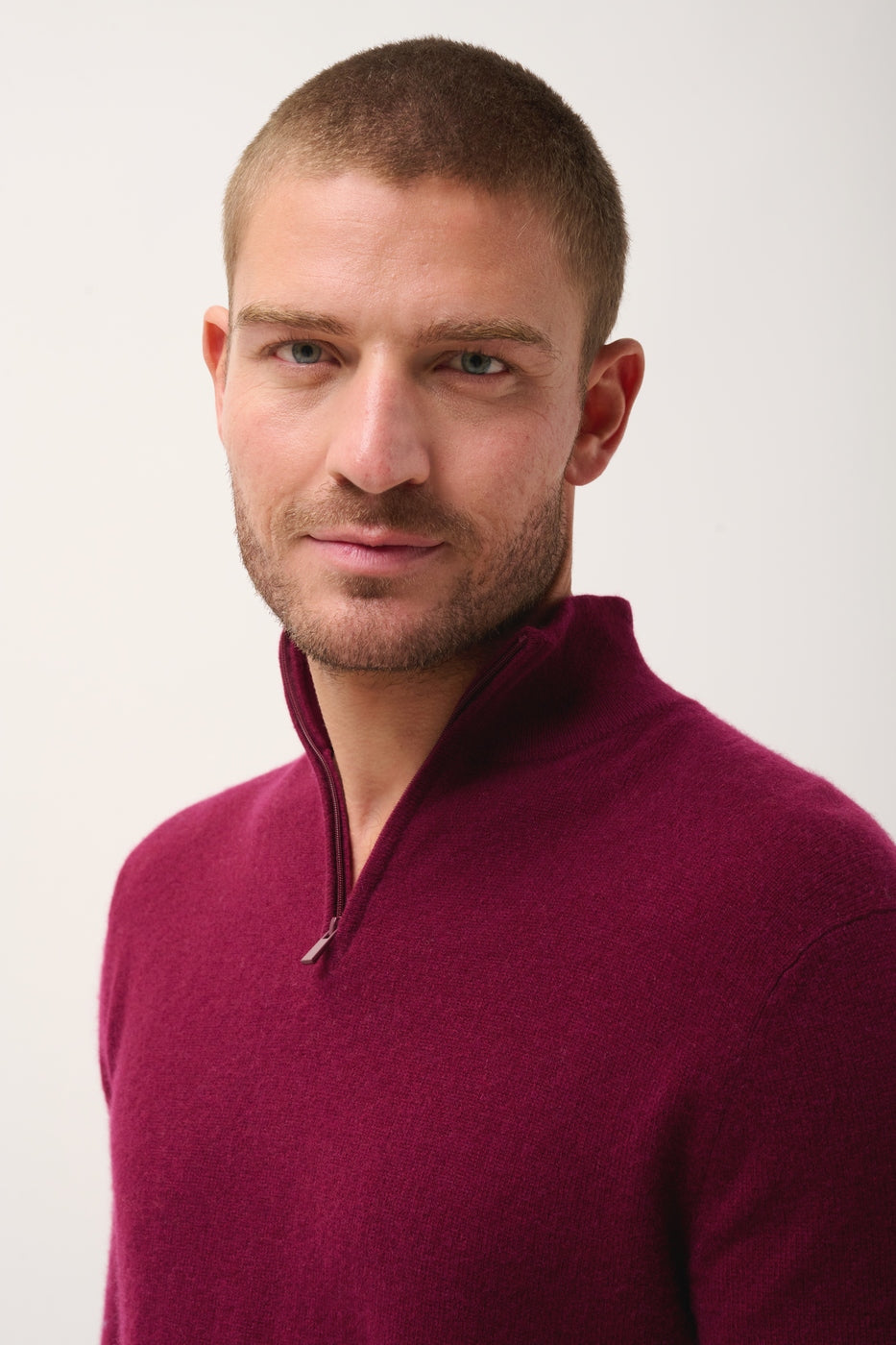 Trucker Sweater - Bradley - Burgundy
