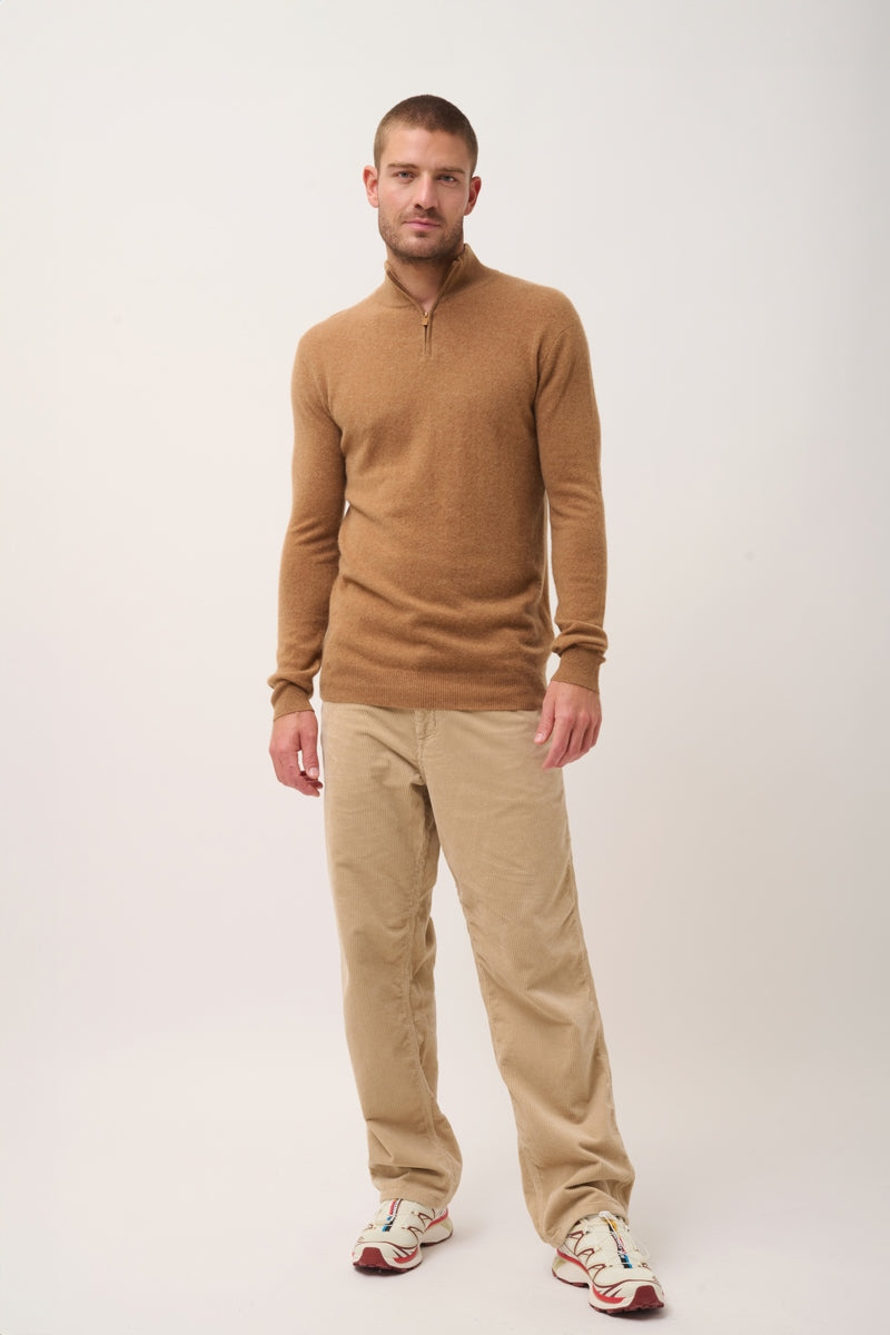 Jersey Con Cremallera - Bradley - Noisette