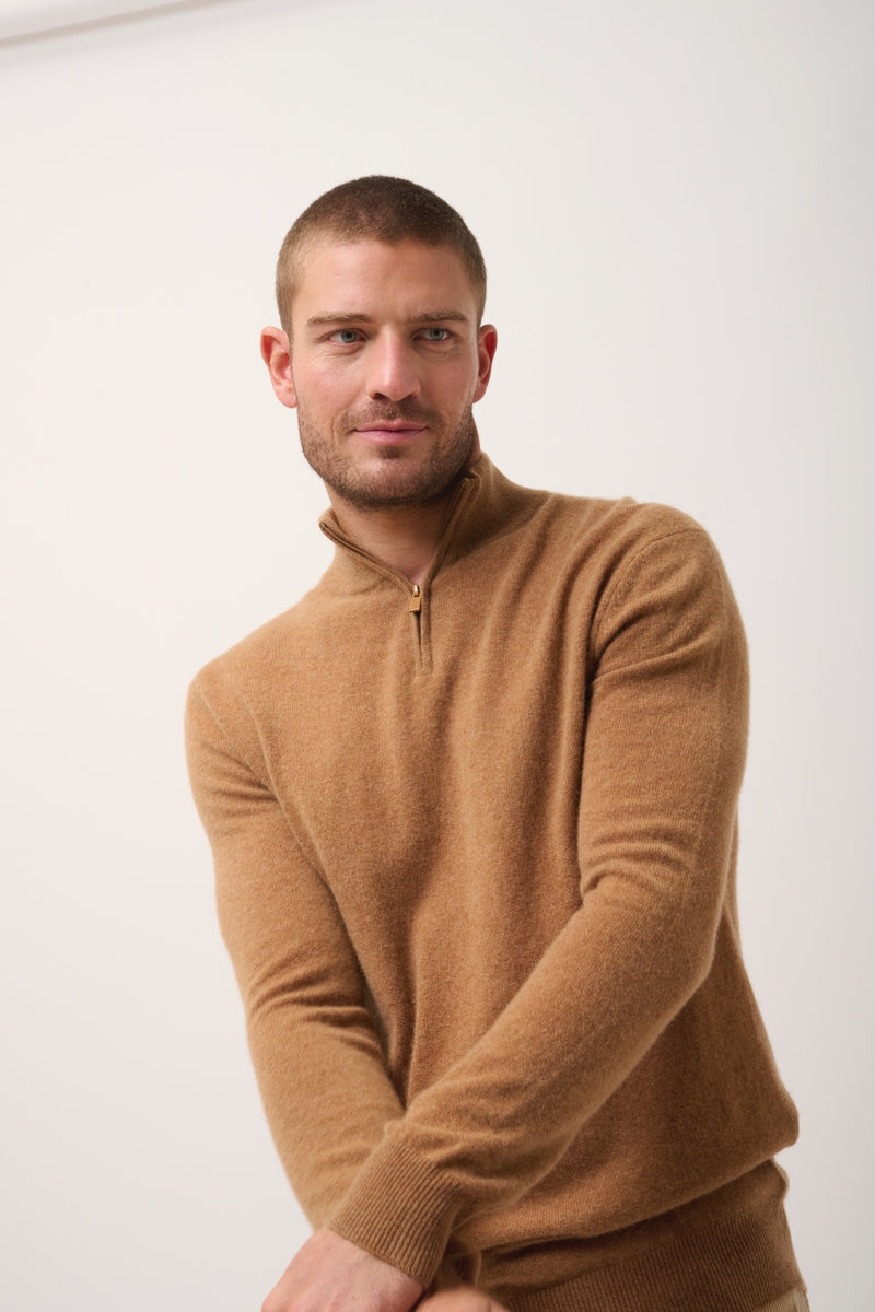 Jersey Con Cremallera - Bradley - Noisette