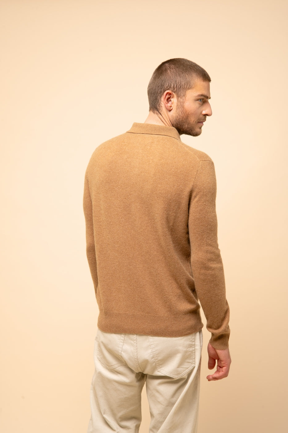Long Sleeve Polo Shirt - Douglas - Hazelnut