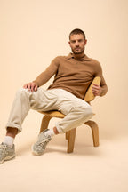 Long Sleeve Polo Shirt - Douglas - Hazelnut