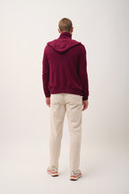 Chaqueta con Cremallera y Capucha - Elliot - Burdeos