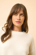 Pull Col Rond 4 Fils - Louna - Neige