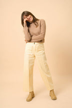 Turtleneck Sweater - Billy - Heather Camel