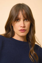 Pull Col Rond 4Fils - Lexini - Navy