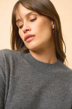 Pull Col Rond - Kayla - Anthracite Chiné