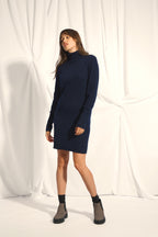 Robe Col Roulé - Zoela - Navy
