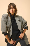 Jersey de cuello alto de 4 hilos - Romane - Negro