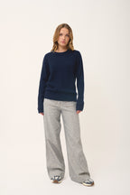 Pull Col Rond 4 Fils - Will - Navy