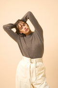 Pull Col Rond 4Fils - Lexini - Taupe Chiné