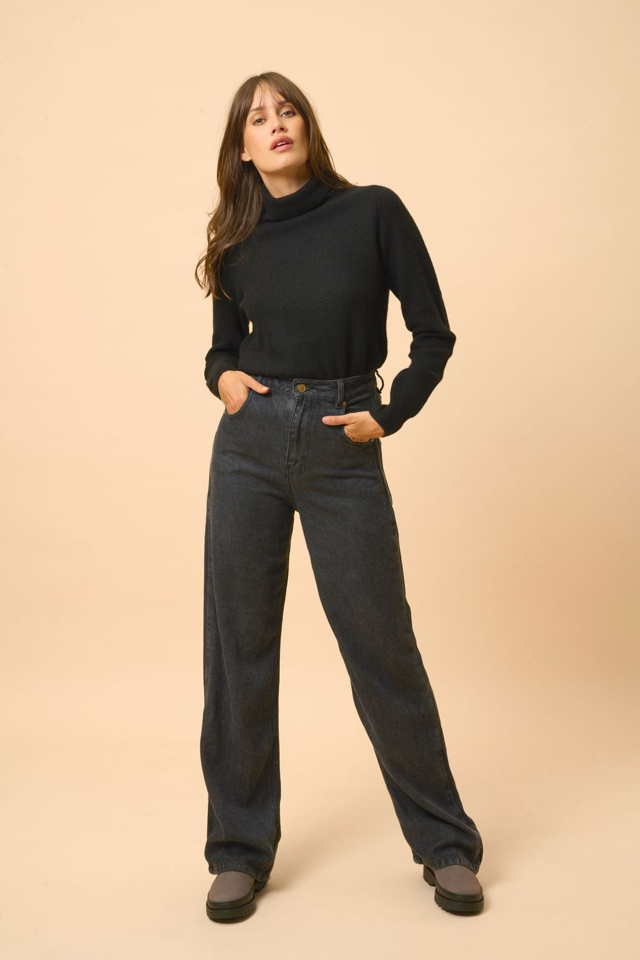 Turtleneck Sweater - Billy - Black