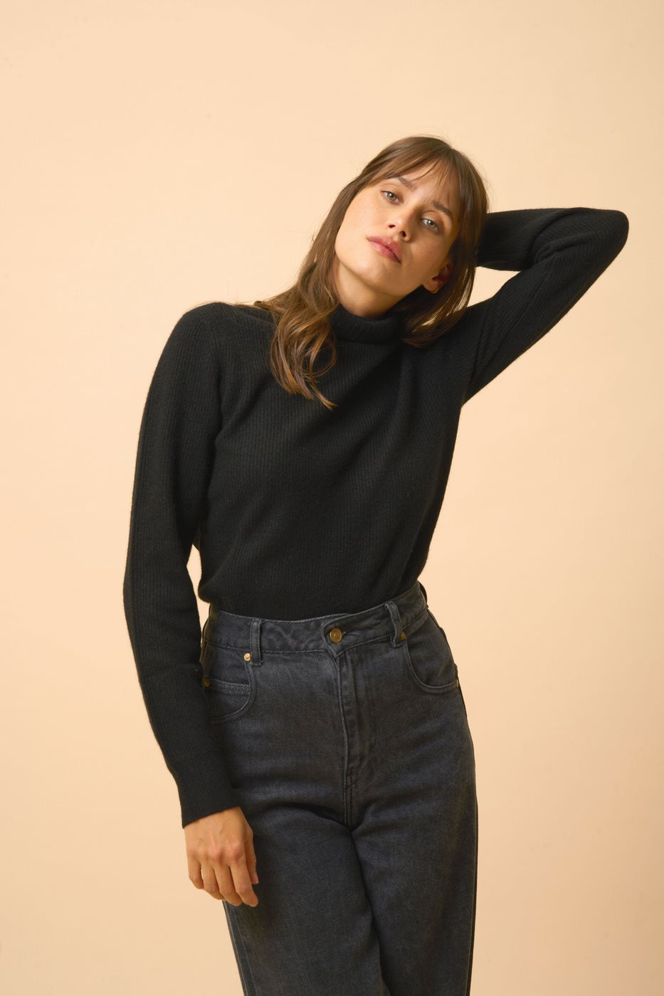 Turtleneck Sweater - Billy - Black