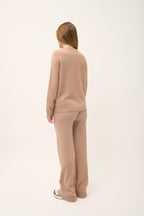 Jersey de cuello redondo 4 cabos - Emma - Camel vigoré