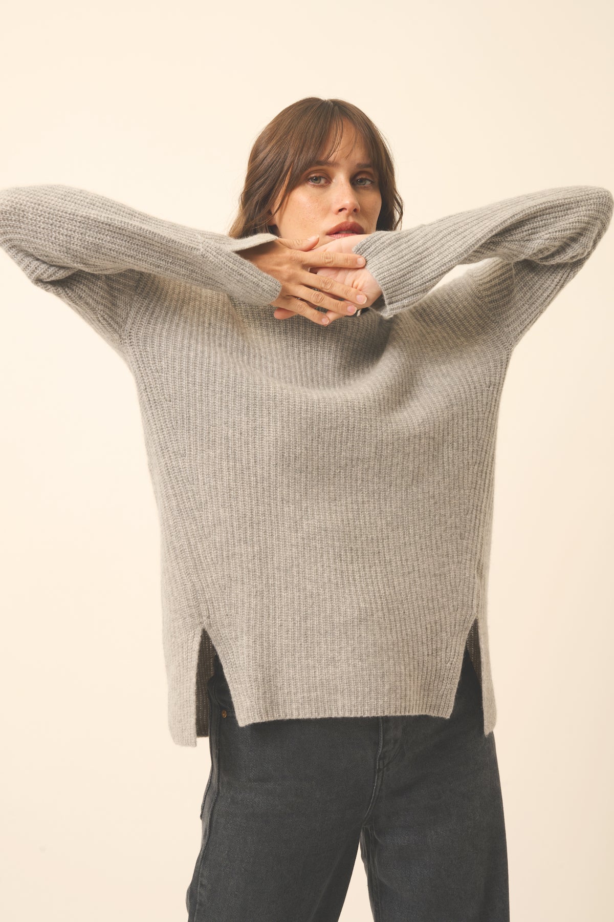 Jersey Cuello Vuelto 4 Hilos - Louise - Nuage Chiné