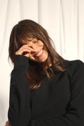 Robe Col Rond - Lina - Noir