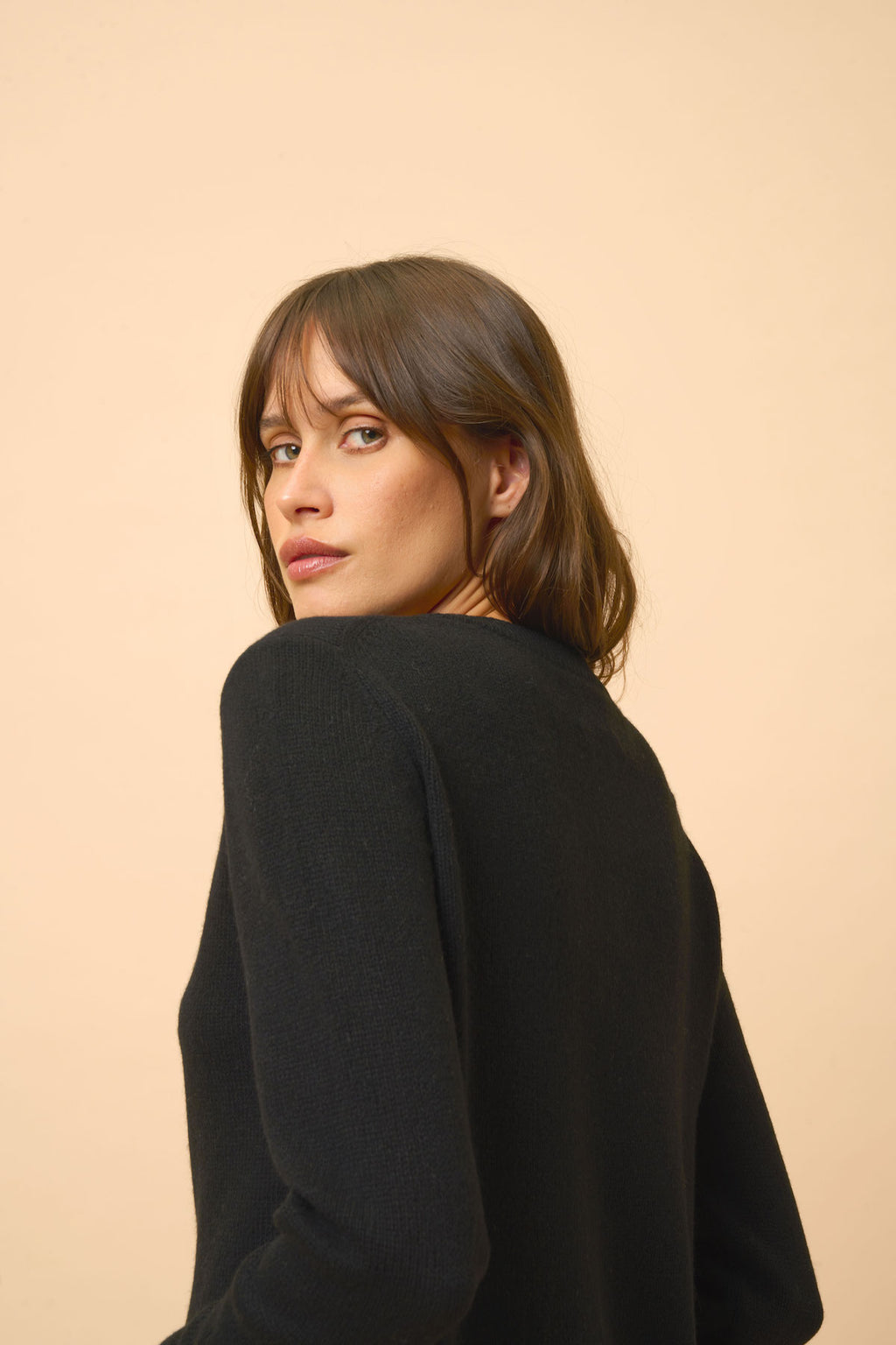 Pull Col Rond 4Fils - Lexini - Noir