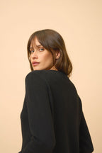 Pull Col Rond 4 Fils - Lexini - Noir