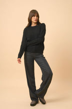 Pull Col Rond 4 Fils - Lexini - Noir