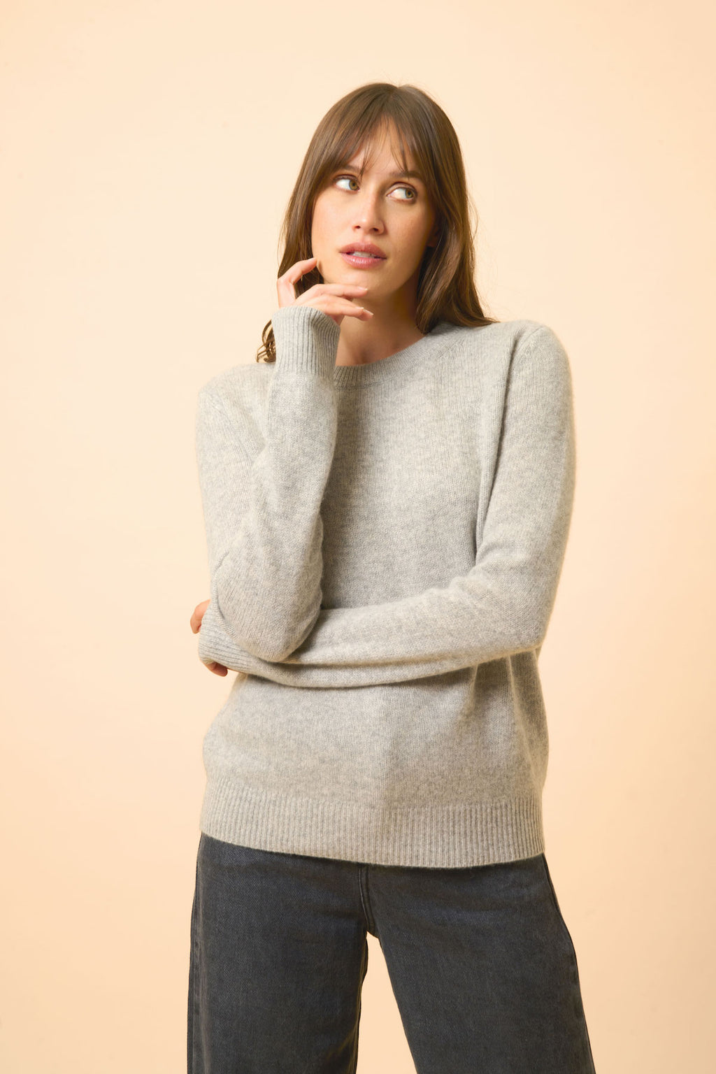 Pull Col Rond 4Fils - Lexini - Nuage Chiné
