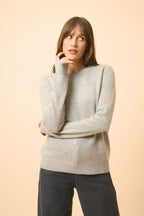 Pull Col Rond 4Fils - Lexini - Nuage Chiné