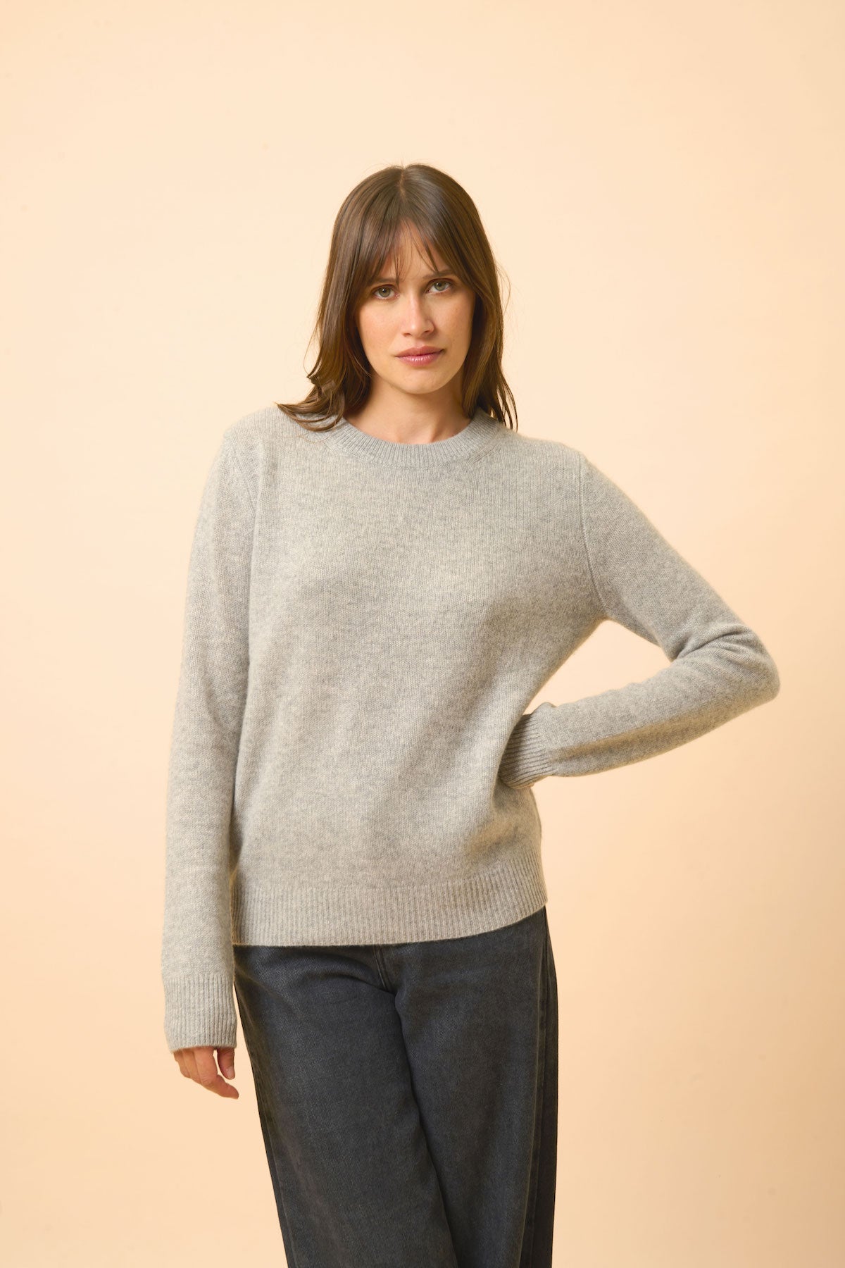 Pull Col Rond 4Fils - Lexini - Nuage Chiné