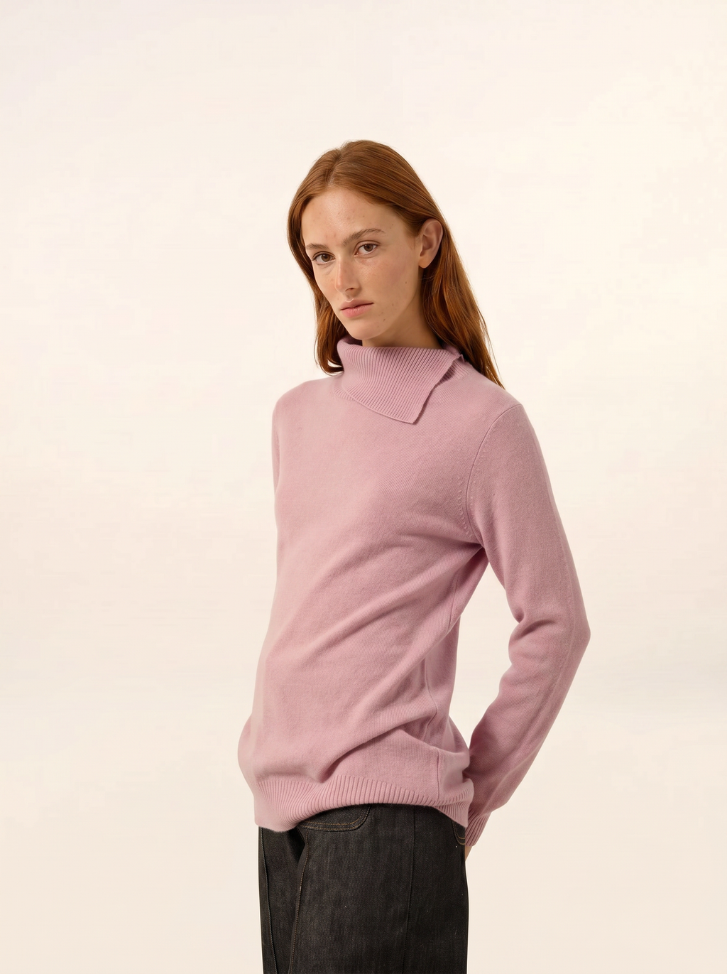 Rullekravestrik Med Knapper - Dundee - Gammelrosa