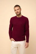Jersey de Cuello Redondo 4 Hilos Thurid - Burdeos