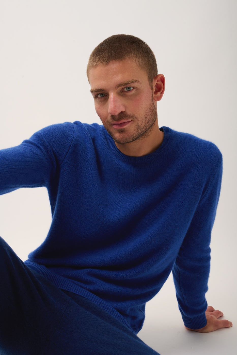 Rundhals-Pullover 4-fädig - Gabin - Ultramarin