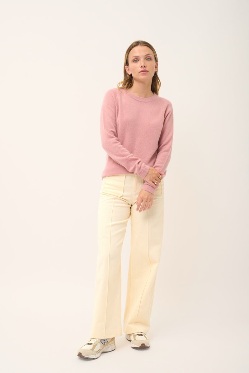 Pull Col Rond - Jane - Bois De Rose