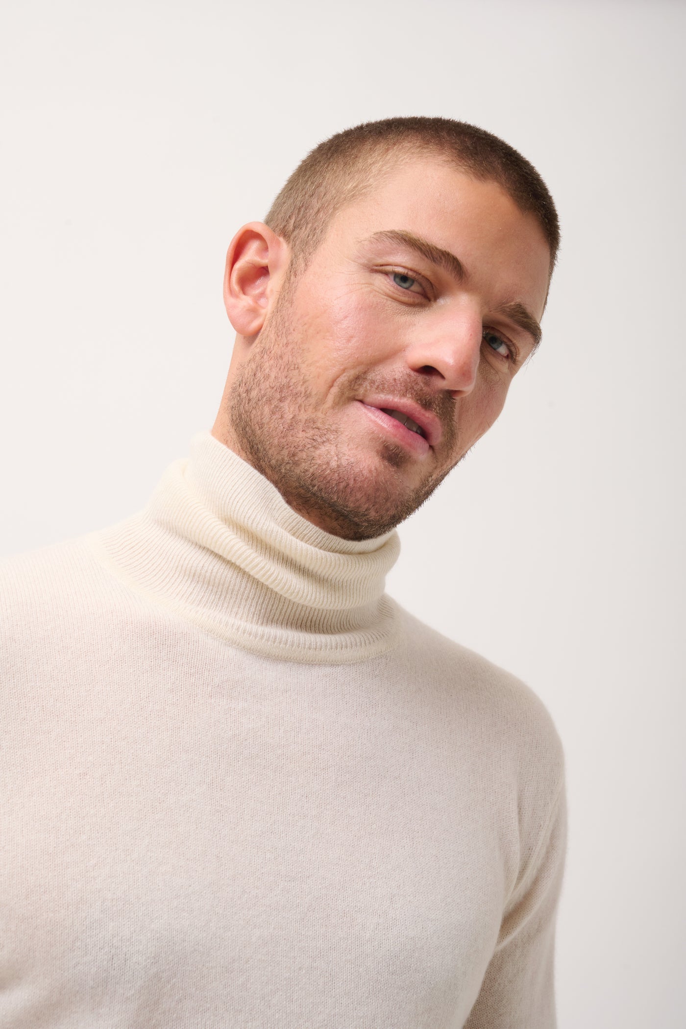 Pull Col Roulé - Connor - Neige