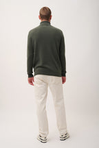 Just Cashmere - Rullekravebluse 4 tråde - Sacha - Kaki