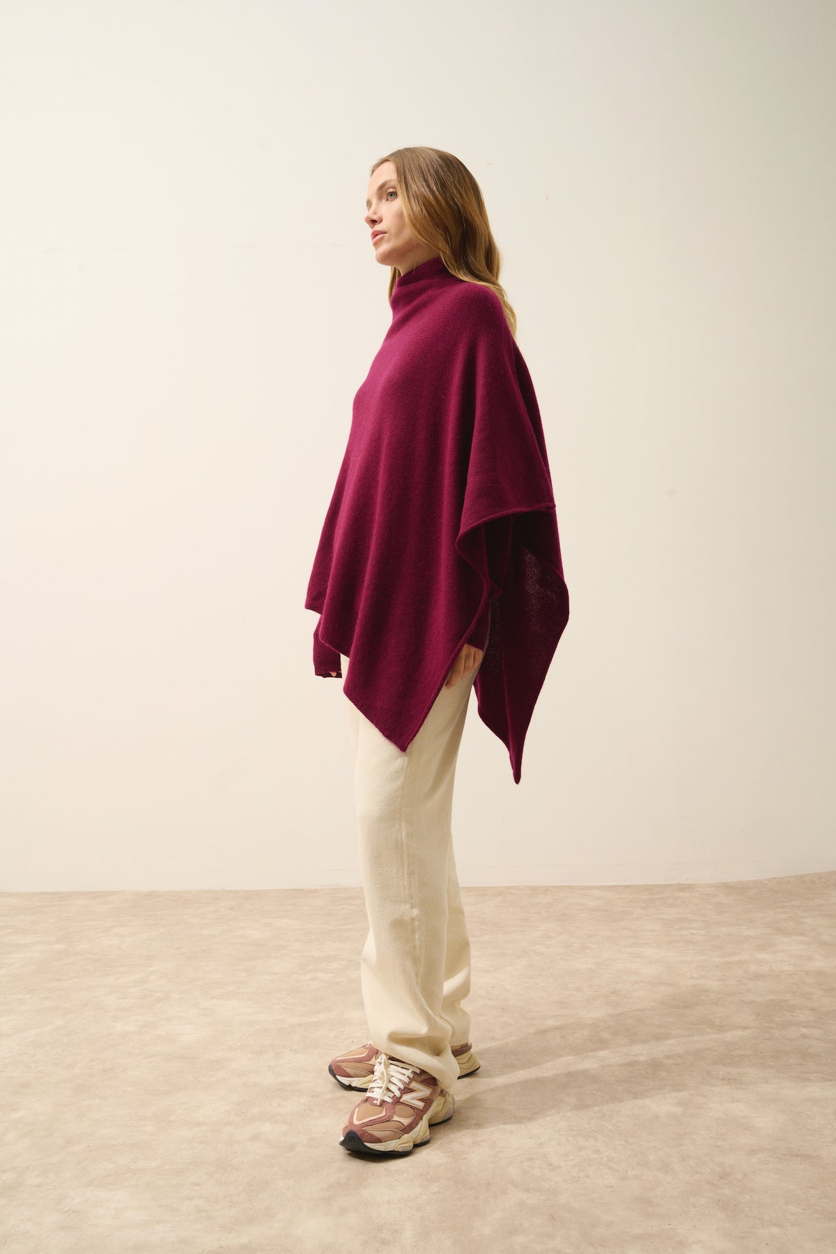 Poncho 4-Draads - Ashley - Bordeaux