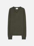 Pull Col V - Tom - Kaki Chiné