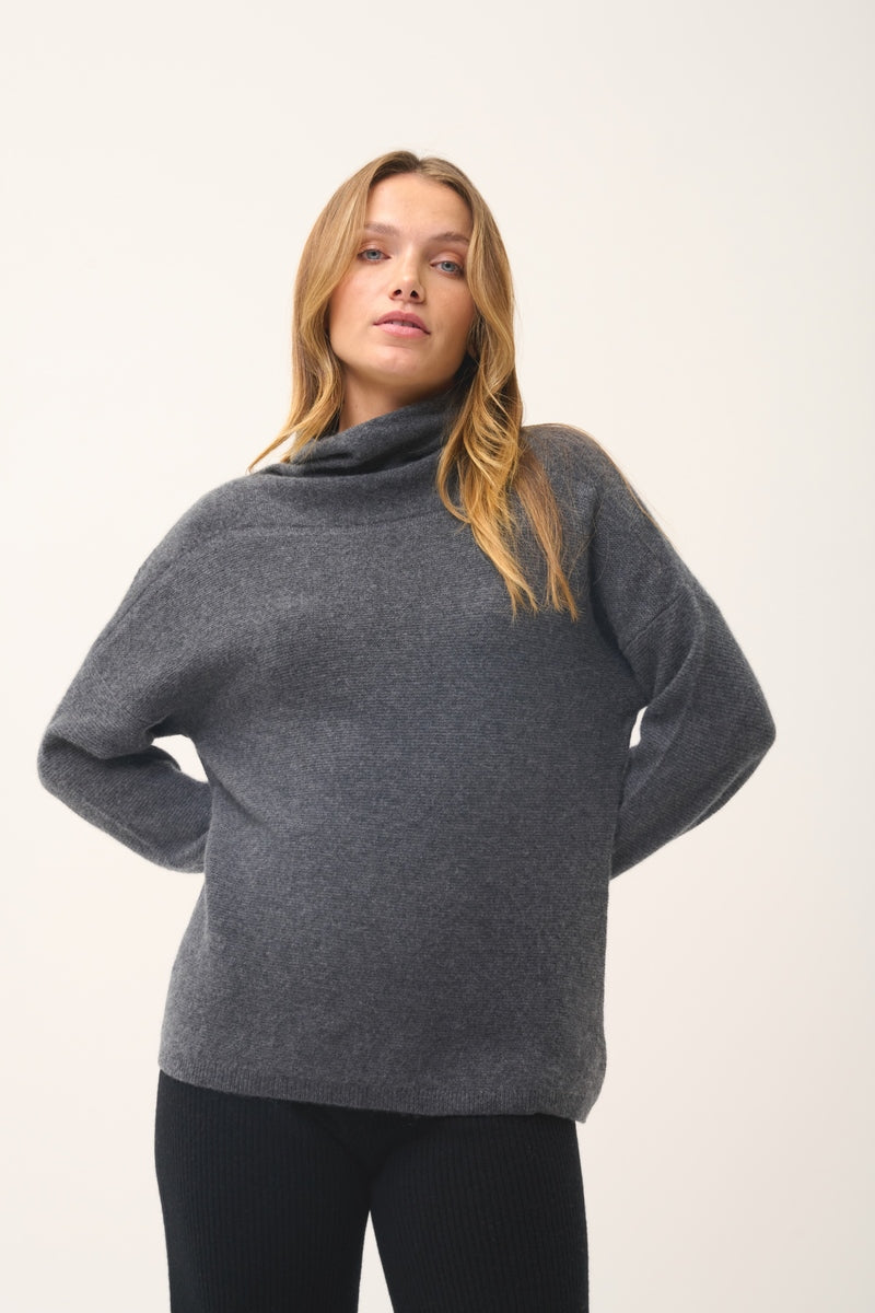 Jersey de Cuello Vuelto - Blantyre - Antracita Jaspeado