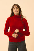 Turtleneck Sweater - Lilly - Red