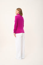 Polo Neck Jumper - Ava - Violet