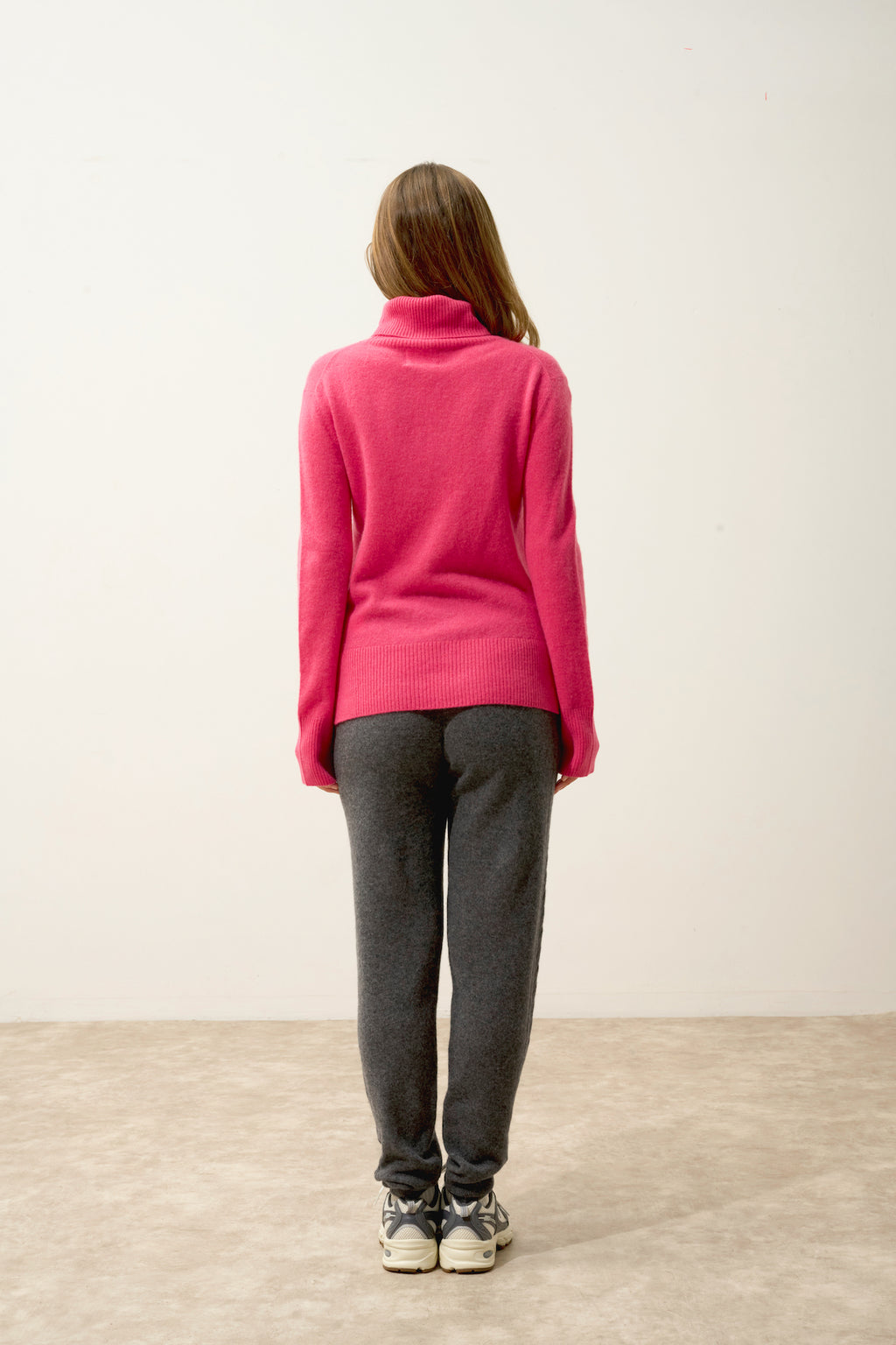 Pull Col Roulé - Lexie - Fraise