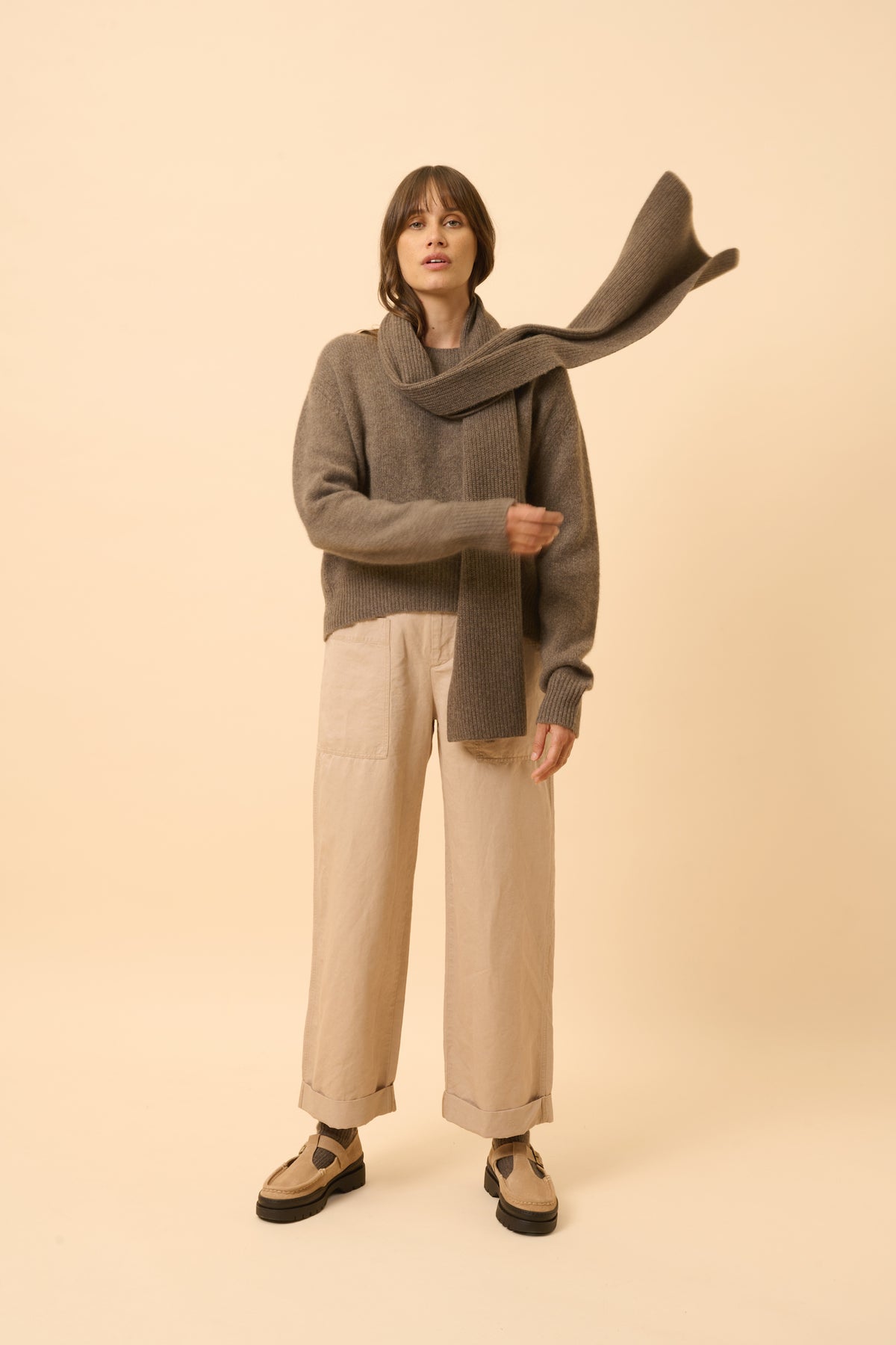Écharpe 4Fils - Lea - Taupe Chiné
