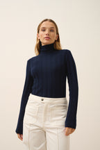 Pull Col Roulé - Serelith - Navy
