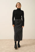 Pull Col Roulé - Miraya - Noir