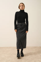 Pull Col Roulé - Miraya - Noir
