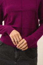 Pull Col Roulé - Loralia - Prune