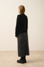 Pull Col Rond 4Fils - Lavinia - Noir
