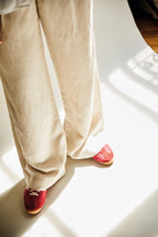 Pantalon À Pinces Léger Écru - Femme