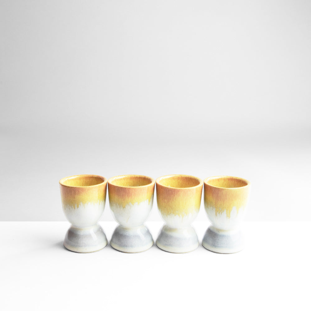 Set De 4 Coquetier - Jaune Sable