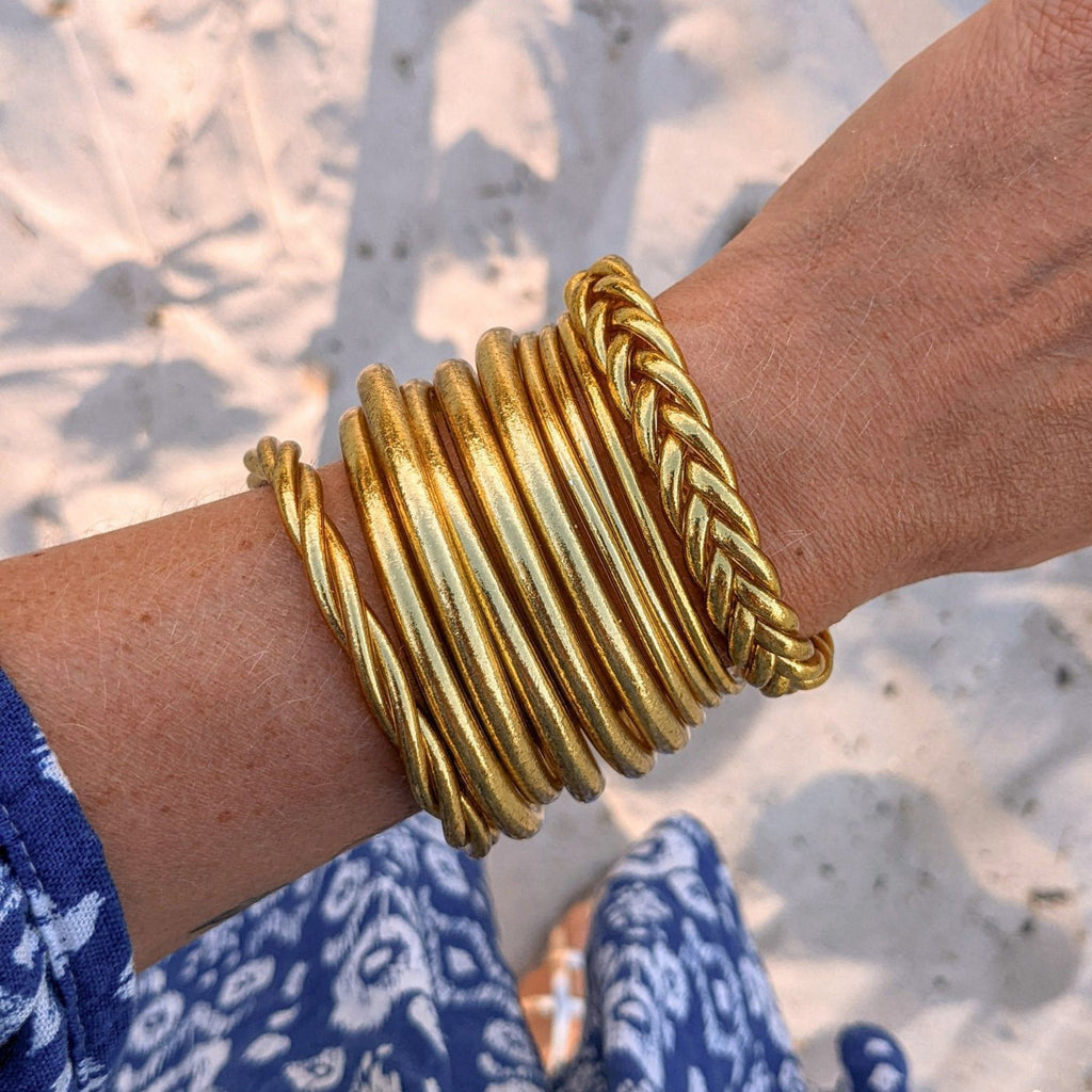 Jonc Bouddhiste Fin - Light Gold