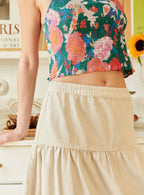 Joseline Denim Skirt - Ecru
