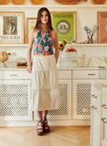 Joseline Denim Skirt - Ecru